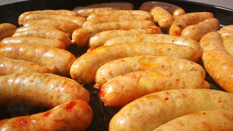 Selbstgemachte Bratwurst
